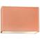 Ambiance 10"H Gloss Blush Wide Rectangle LED ADA Wall Sconce