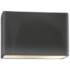 Ambiance 10"H Gloss Gray Wide Rectangle LED ADA Wall Sconce Ambiance 10"H Gloss Gray Wide Rectangle LED ADA Wall Sconce