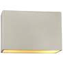 Ambiance 10"H Matte White Gold Closed ADA Outdoor Sconce