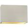 Ambiance 10"H Matte White Gold Closed Top ADA Wall Sconce