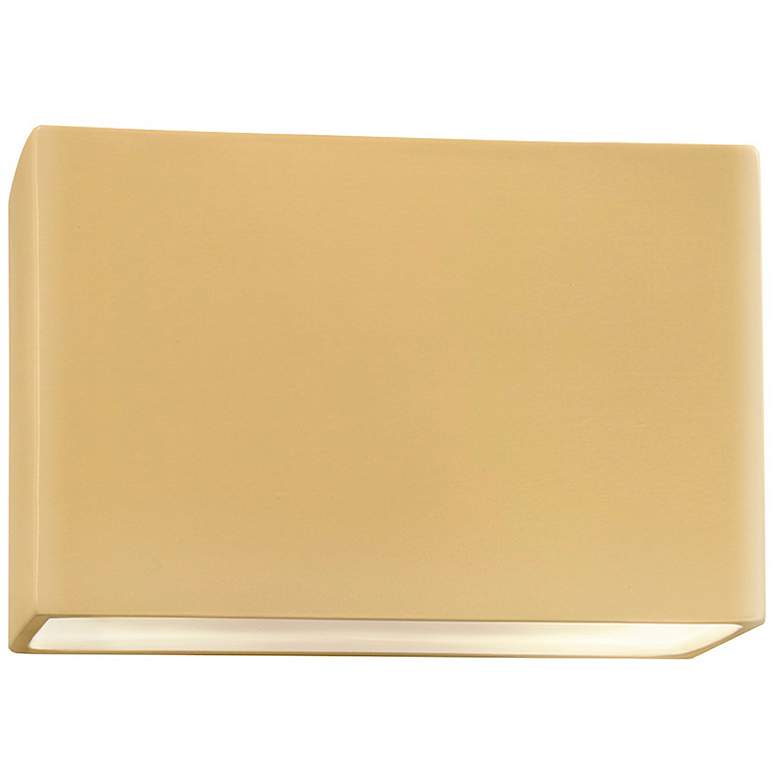 Image 1 Ambiance 10"H Open Muted Yellow Really Big Rectangle Wide ADA LED Scon