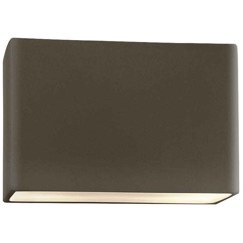 Image 1 Ambiance 10"H Pewter Closed Top LED ADA Outdoor Wall Sconce