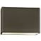 Ambiance 10"H Pewter Green Wide Rectangle Closed ADA Sconce