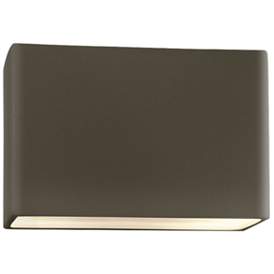 Image1 of Ambiance 10"H Pewter Wide Rectangle LED ADA Outdoor Sconce