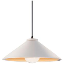 Ambiance 11 3/4" Wide Matte White Ceramic Mini Pendant