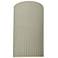 Ambiance 12.5" Celadon Green Crackle Large Pleated Cylinder ADA Wall S