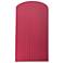 Ambiance 12.5" Cerise Large Pleated Cylinder ADA Outdoor LED Wall Scon
