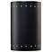 Ambiance 12.5" Closed Top Carbon Large Cylinder w/ Perfs Outdoor Sconc