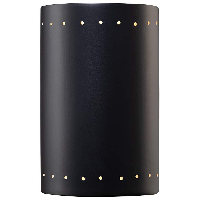 Image 1 Ambiance 12.5" Closed Top Carbon Matte Black Large Cylinder w/ Perfs S
