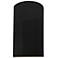 Ambiance 12.5" Gloss Black/Matte White Large Pleated Cylinder ADA Scon