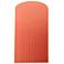 Ambiance 12.5" Gloss Blush Large Pleated Cylinder ADA Wall Sconce