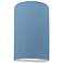 Ambiance 12.5" Open Sky Blue Large Cylinder Wall Sconce