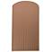 Ambiance 12.5"H Adobe Large Pleated Cylinder ADA LED Wall Sconce