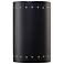Ambiance 12.5"H Closed Carbon Large Cylinder w/ Perfs Outdoor LED Scon