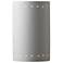 Ambiance 12.5"H Closed Top Bisque Large Cylinder w/ Perfs LED Wall Sco