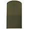 Ambiance 12.5"H Matte Green Large Pleated Cylinder ADA LED Wall Sconce