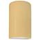 Ambiance 12.5"H Open Muted Yellow Large Cylinder LED Wall Sconce