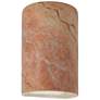 Ambiance 12 1/2" High Agate Marble Cylinder ADA Wall Sconce