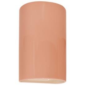 Ambiance 12 1/2" High Blush Cylinder LED Outdoor Wall Sconce Ambiance 12 1/2" High Blush Cylinder LED Outdoor Wall Sconce