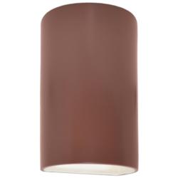 Ambiance 12 1/2" High Canyon Clay Cylinder Wall Sconce