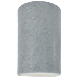 Ambiance 12 1/2" High Concrete Ceramic Cylinder Wall Sconce Ambiance 12 1/2" High Concrete Ceramic Cylinder Wall Sconce