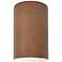 Ambiance 12 1/2" High Terra Cotta Cylinder LED Wall Sconce