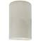 Ambiance 12 1/2" High White Crackle Cylinder LED Wall Sconce