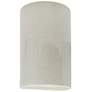 Ambiance 12 1/2" High White Crackle Cylinder Wall Sconce