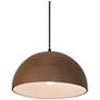 1_Ambiance 12 1/2" Wide Terra Cotta Ceramic Pendant Light