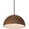 Ambiance 12 1/2" Wide Terra Cotta Ceramic Pendant Light