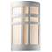 Ambiance 12 1/2"H Bisque Cross Window Outdoor Wall Sconce