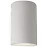 Ambiance 12 1/2"H Bisque Cylinder Closed ADA Outdoor Sconce