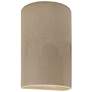 Ambiance 12 1/2"H Brown Crackle Cylinder LED Outdoor Sconce