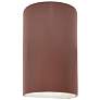 Ambiance 12 1/2"H Canyon Clay Cylinder Closed ADA Sconce