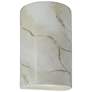 Ambiance 12 1/2"H Carrara Marble Cylinder ADA Wall Sconce