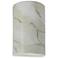 Ambiance 12 1/2"H Carrara Marble Cylinder Closed LED Sconce