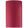 Ambiance 12 1/2"H Cerise Cylinder Closed ADA Outdoor Sconce