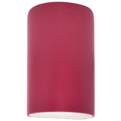 Ambiance 12 1/2"H Cerise Cylinder Closed Outdoor Wall Sconce
