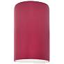 Ambiance 12 1/2"H Cerise Cylinder Closed Top ADA Wall Sconce