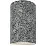 Ambiance 12 1/2"H Granite Cylinder Closed LED ADA Sconce