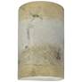 Ambiance 12 1/2"H Greco Travertine Cylinder Closed Sconce