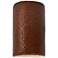 Ambiance 12 1/2"H Hammered Copper Cylinder Closed LED Sconce