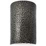 Ambiance 12 1/2"H Hammered Pewter Closed LED ADA Wall Sconce
