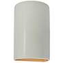 Ambiance 12 1/2"H Matte White Cylinder Closed ADA Sconce