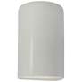 Ambiance 12 1/2"H Matte White Cylinder LED ADA Wall Sconce