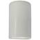 Ambiance 12 1/2"H Matte White Cylinder LED ADA Wall Sconce