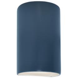 Ambiance 12 1/2"H Midnight Sky Cylinder Closed Wall Sconce