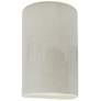 Ambiance 12 1/2"H White Crackle Cylinder Closed LED Sconce