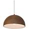 Ambiance 12 1/2"W Dark Bronze and Terra Cotta Pendant Light
