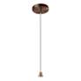 Thumbnail2 of Ambiance 12 1/2"W Dark Bronze and Terra Cotta Pendant Light more views